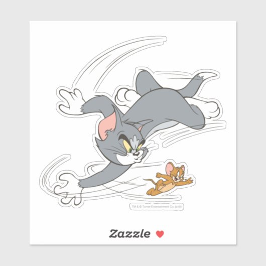 Tom und Jerry Chase Turn Aufkleber (Blatt)
