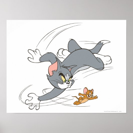 Tom und Jerry Chase Turn Poster (Vorne)
