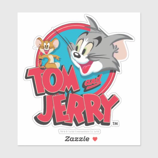 Tom und Jerry Classic Logo Aufkleber (Blatt)