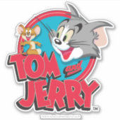 Tom und Jerry Classic Logo Aufkleber (Vorderseite)