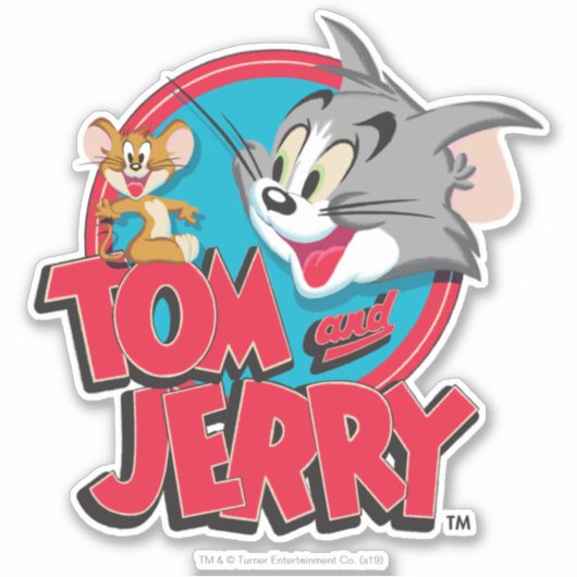 Tom und Jerry Classic Logo Aufkleber (Vorderseite)
