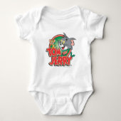 Tom und Jerry Classic Logo Baby Strampler (Vorderseite)