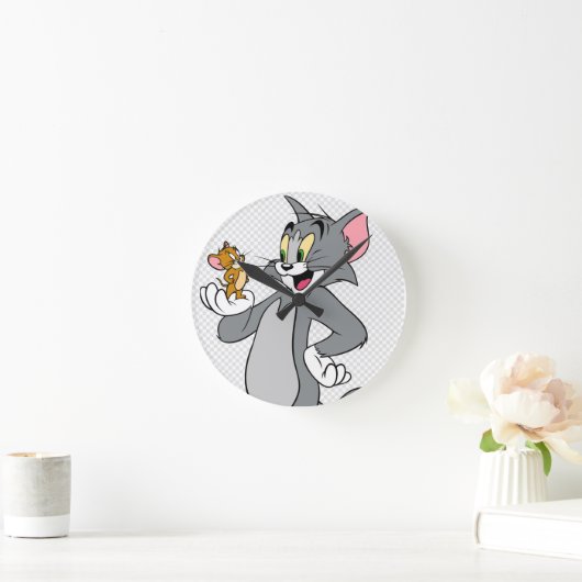 Tom und Jerry Clock Runde Wanduhr (Zuhause)