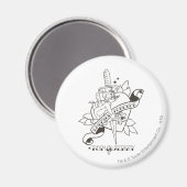 Tom und Jerry Enemies für immer 1 Magnet (Vorderseite/Rückseite)