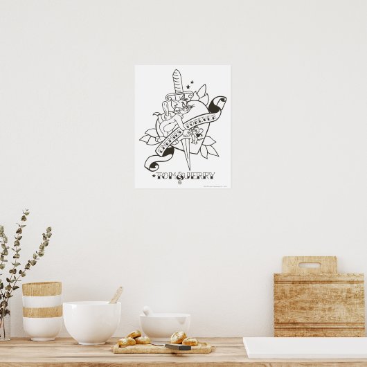 Tom und Jerry Enemies für immer 1 Poster (Küche)