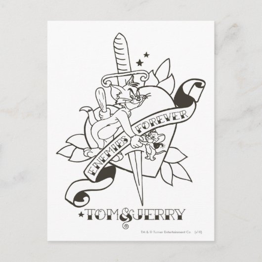 Tom und Jerry Enemies für immer 1 Postkarte (Vorderseite)