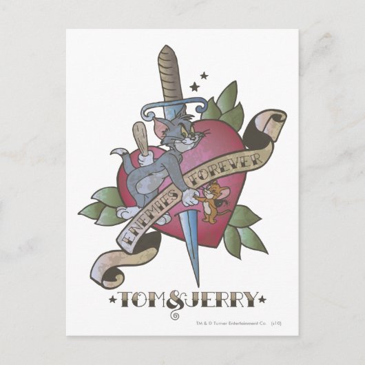 Tom und Jerry Enemies für immer 2 Postkarte (Vorderseite)
