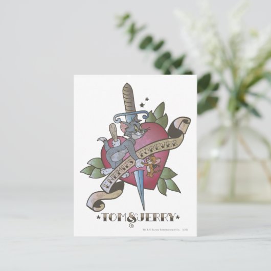 Tom und Jerry Enemies für immer 2 Postkarte (Stehend Vorderseite)