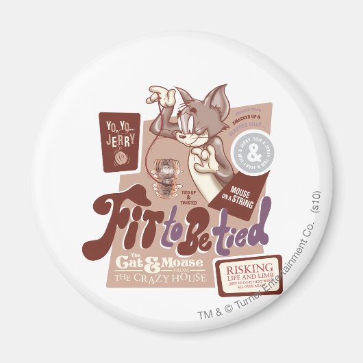 Tom und Jerry fühlen sich wie getippt Magnet (Vorne)