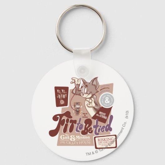 Tom und Jerry fühlen sich wie getippt Schlüsselanhänger (Vorderseite)