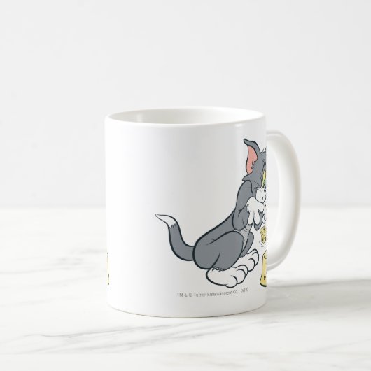 Tom und Jerry Fütterte die Katze Kaffeetasse (VorderseiteRechts)