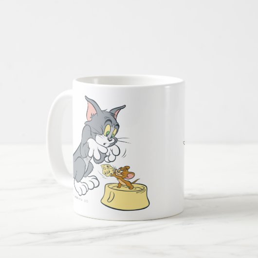 Tom und Jerry Fütterte die Katze Kaffeetasse (Vorderseite Links)