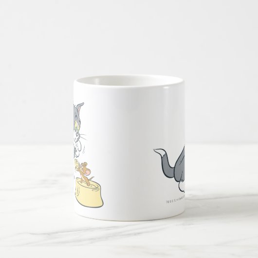 Tom und Jerry Fütterte die Katze Kaffeetasse (Mittel)