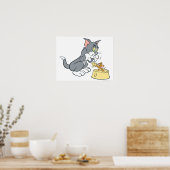 Tom und Jerry Fütterte die Katze Poster (Küche)