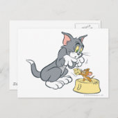 Tom und Jerry Fütterte die Katze Postkarte (Vorne/Hinten)