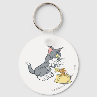 Tom und Jerry Fütterte die Katze Schlüsselanhänger