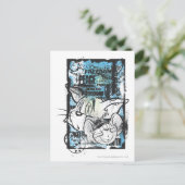 Tom und Jerry Grimey Postkarte (Stehend Vorderseite)