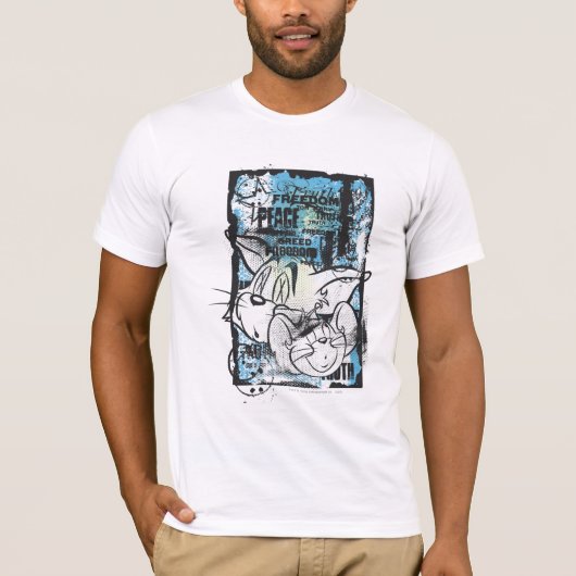 Tom und Jerry Grimey T-Shirt (Vorderseite)