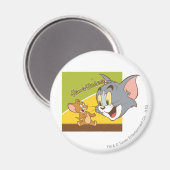 Tom und Jerry Hanna Barbera Logo Magnet (Vorderseite/Rückseite)