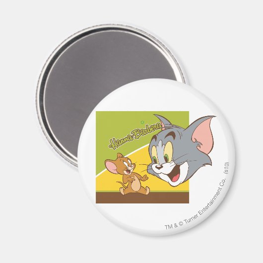 Tom und Jerry Hanna Barbera Logo Magnet (Vorderseite/Rückseite)