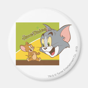 Tom und Jerry Hanna Barbera Logo Magnet