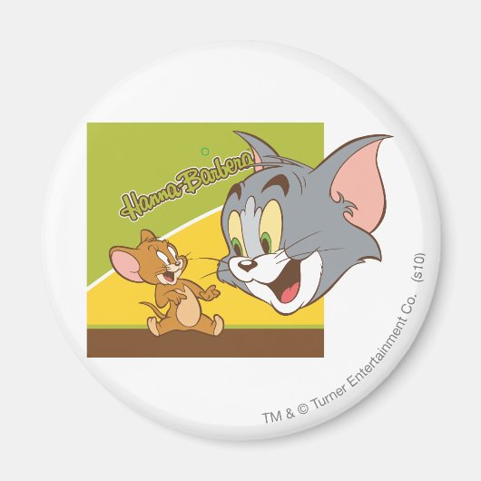 Tom und Jerry Hanna Barbera Logo Magnet (Vorne)