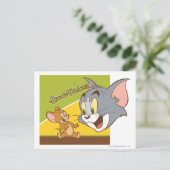 Tom und Jerry Hanna Barbera Logo Postkarte (Stehend Vorderseite)