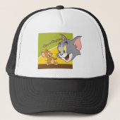 Tom und Jerry Hanna Barbera Logo Truckerkappe (Vorderseite)