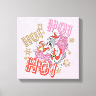 Tom und Jerry "Ho! Ho! Ho!" Lieferung von Weihnach Leinwanddruck