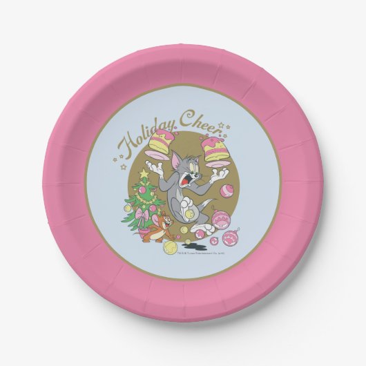 Tom und Jerry Holiday Cheer Pappteller (Vorderseite)