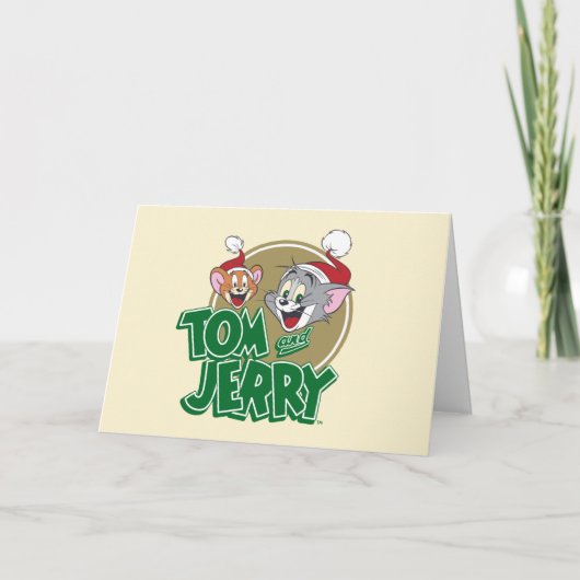 Tom und Jerry Holiday Logo Feiertagskarte (Vorderseite)