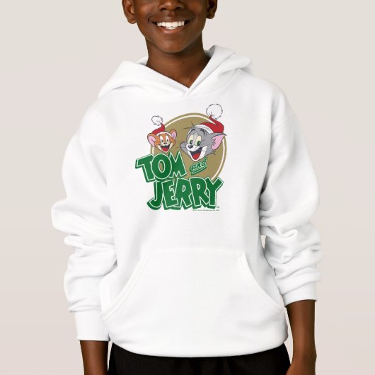 Tom und Jerry Holiday Logo Hoodie (Vorderseite)
