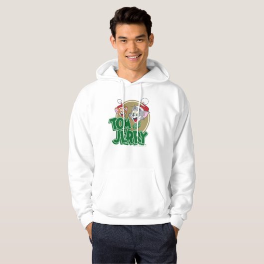 Tom und Jerry Holiday Logo Hoodie (Vorne ganz)