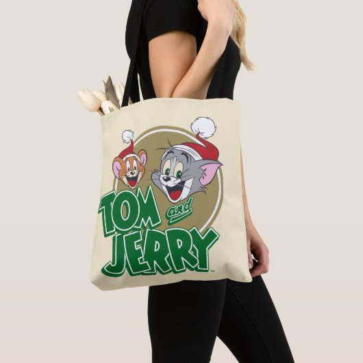 Tom und Jerry Holiday Logo Tasche (Von Nahem)