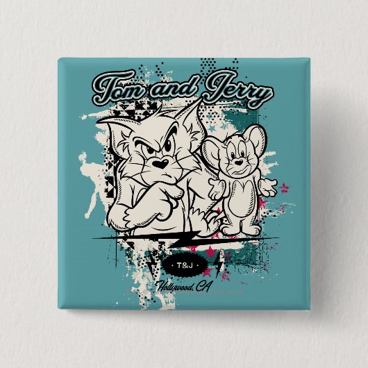 Tom und Jerry Hollywood CA Button (Vorderseite)