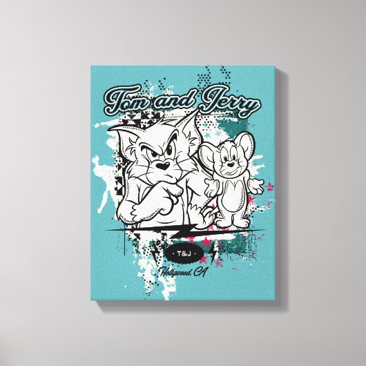 Tom und Jerry Hollywood CA Leinwanddruck (Vorderseite)