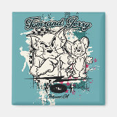 Tom und Jerry Hollywood CA Magnet (Vorne)