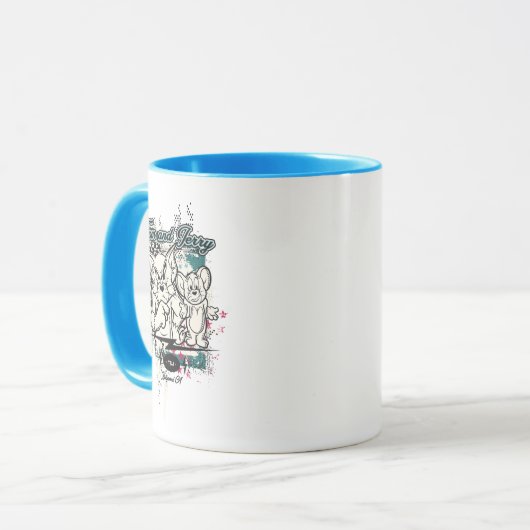 Tom und Jerry Hollywood CA Tasse (Vorderseite Links)