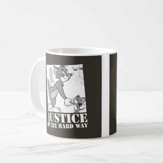 Tom und Jerry justieren hart Kaffeetasse (Vorderseite Links)