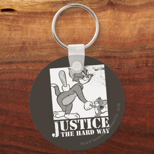 Tom und Jerry justieren hart Schlüsselanhänger (Vorderseite)