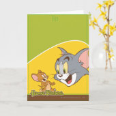 Tom und Jerry Karte (Gelbe Blume)