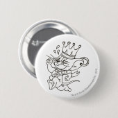 Tom und Jerry King Jerry Button (Vorne & Hinten)