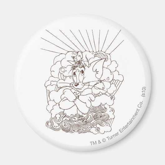 Tom und Jerry Kontur Magnet (Vorne)