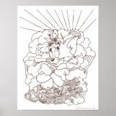 Tom und Jerry Kontur Poster (Vorne)