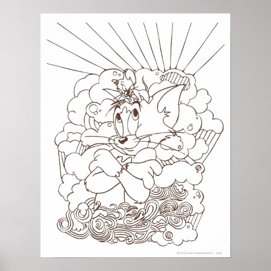 Tom und Jerry Kontur Poster (Vorne)