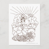 Tom und Jerry Kontur Postkarte (Vorderseite)