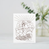 Tom und Jerry Kontur Postkarte (Stehend Vorderseite)