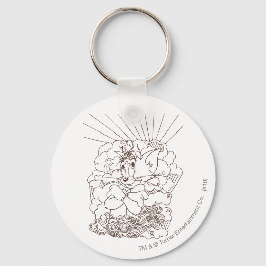 Tom und Jerry Kontur Schlüsselanhänger (Vorderseite)