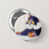 Tom und Jerry lesen ein Buch Button (Vorne & Hinten)