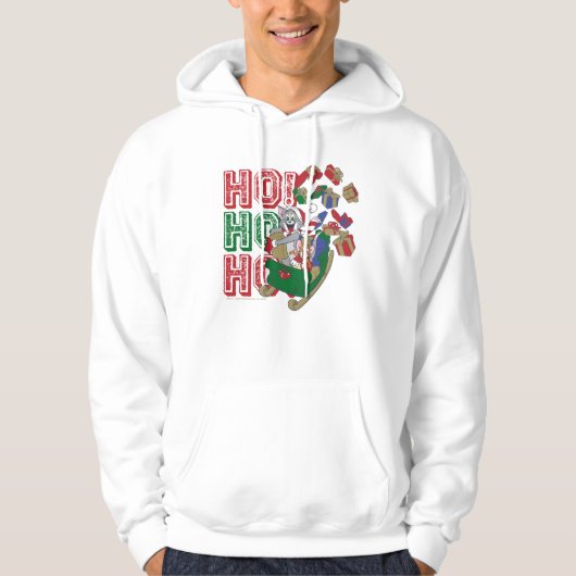Tom und Jerry liefern Geschenke in einem Schlitten Hoodie (Vorderseite)